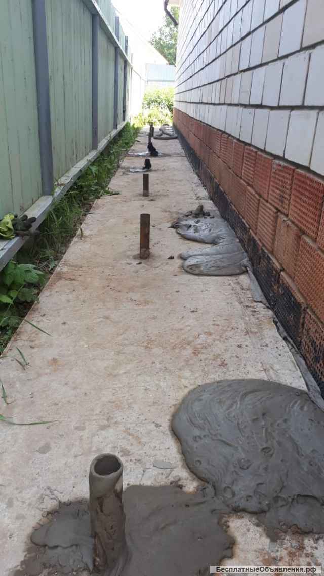 Укрепление фундаментов и усиление слабонесущих грунтов