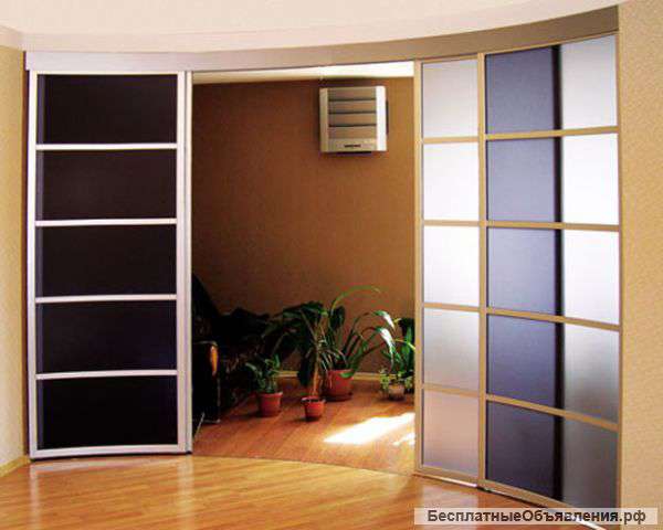 Двери-купе с установкой