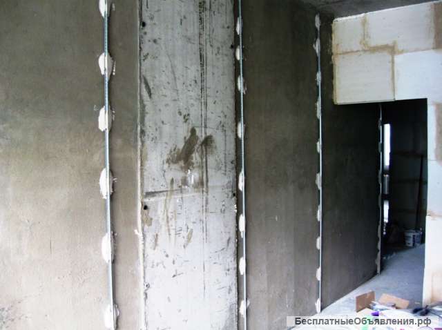 Штукатурка стен по маякам. Ремонт квартир под ключ