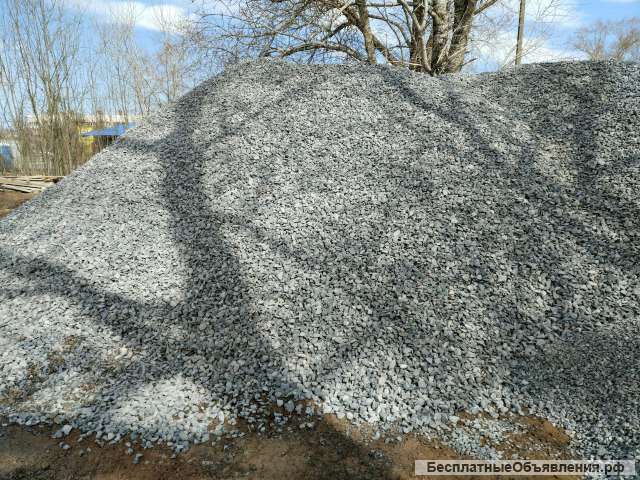 Щебень любой фракции, навалом с доставкой