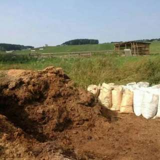 Органическое удобрение, конский навоз, в мешках