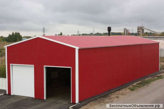 Гаражи из сэндвич панелей
