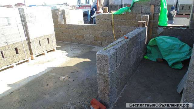 Перегородочный арболитовый блок D600 500Х148Х200мм