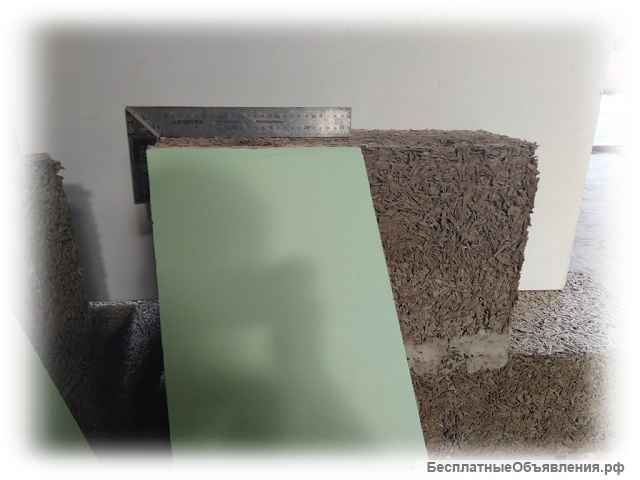 Перегородочный арболитовый блок D600 500Х148Х200мм