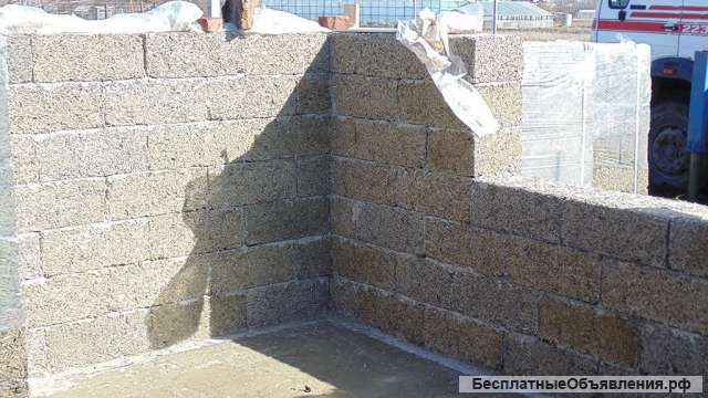 U-образный арболитовый блок D600 500х300х200мм