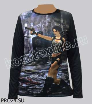 Лонгслив женский 3D "Расхитительница гробниц" 44