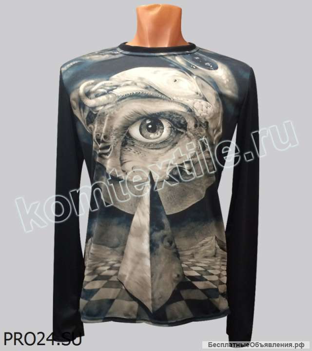 Лонгслив мужской 3D "Игра мысли" 58