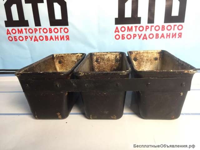 Форма хлебная 3-секционная б/у