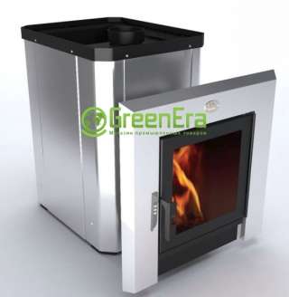 Печь-каменка на дровах