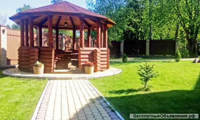 Трехэтажный коттедж с банным комплексом с тёплым бассейном и бильярдом