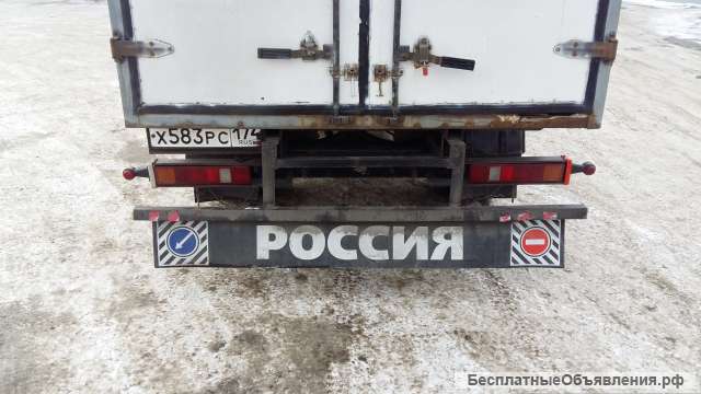 Брызговик на Газель длинный, лента (метла) на задний бампер, отбойник