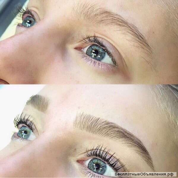 Ламинирование ресниц, бровей. Наращивание. Акция