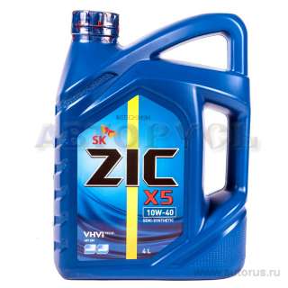 ZIC X5 10W40 (4L) масло моторное полусинт