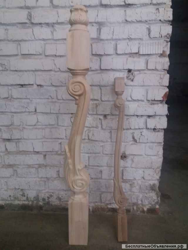 Резные балясины и столбы для лестниц из дерева