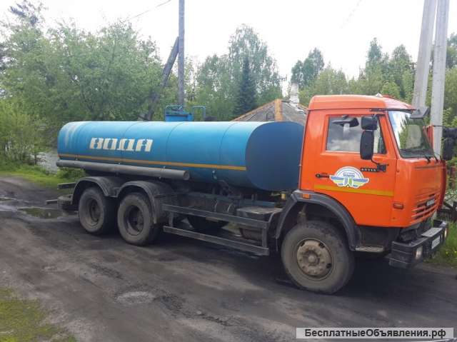 Доставка воды водовозом