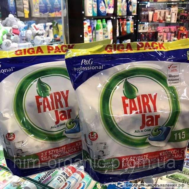 Fairy Jar All in 1 - 115 шт, капсулы для посудомойки