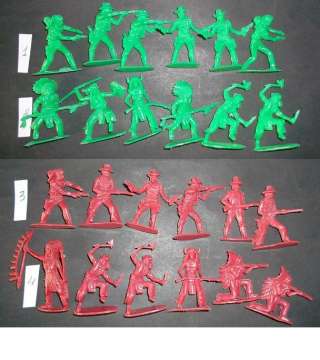 Солдатики - индейцы, ковбои ( 6 шт. )