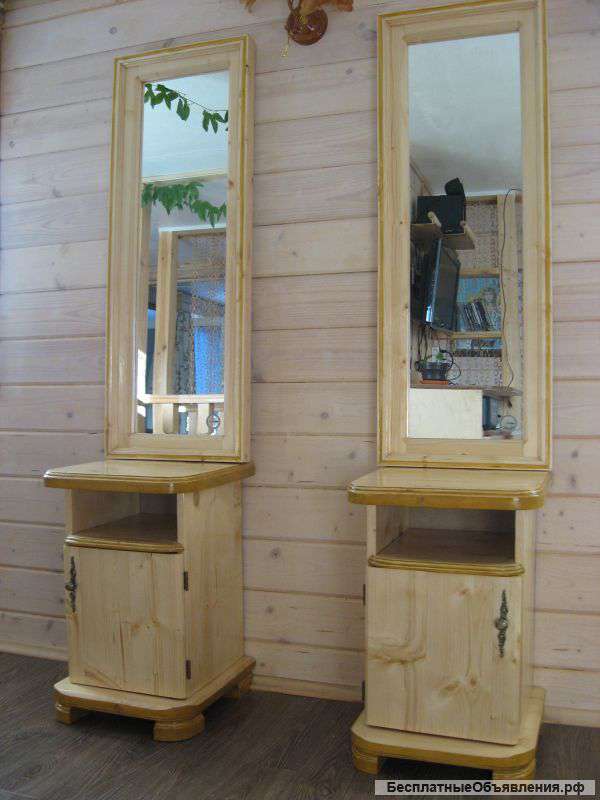 Тумбы прикроватные с зеркалами