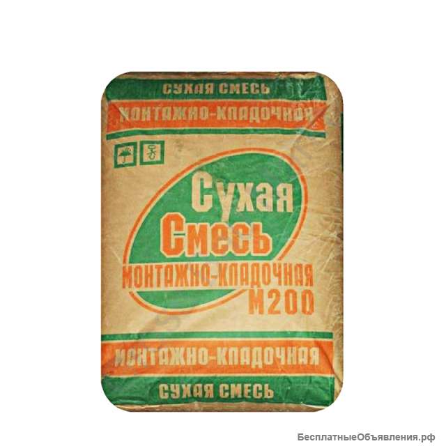 Сухая смесь м200 монтажно-кладочная