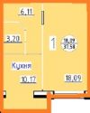 1-ком.кв. ул.Парижская, 5