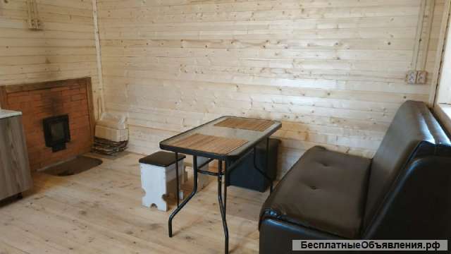 Двухэтажный коттедж с камином и баней