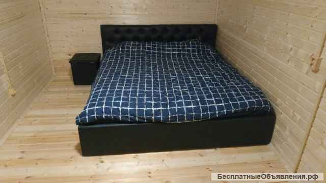 Двухэтажный коттедж с камином и баней