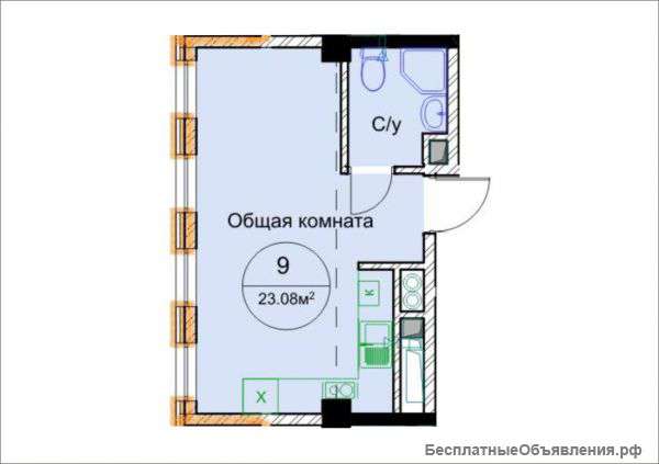 Маленькая 1-комн.квартира