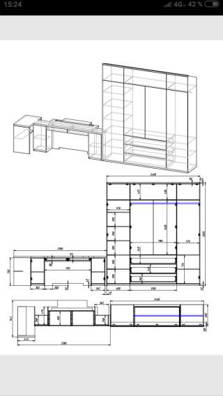 Проектирование мебели, чертежи