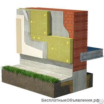 Утеплитель для вентилируемых фасадов BASWOOL ВЕНТ ФАСАД-80 1200Х600Х50