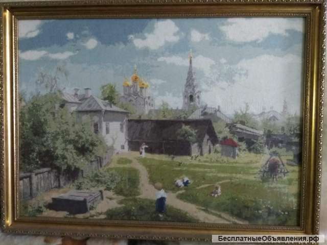 Картина В.Д.Паленова "Московский дворик"