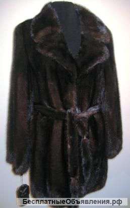 Полушубок норка цельная новый р. 46-48 Греция
