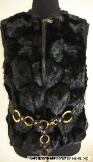Жилет из норки новый пр.Греция р. 42-44-46