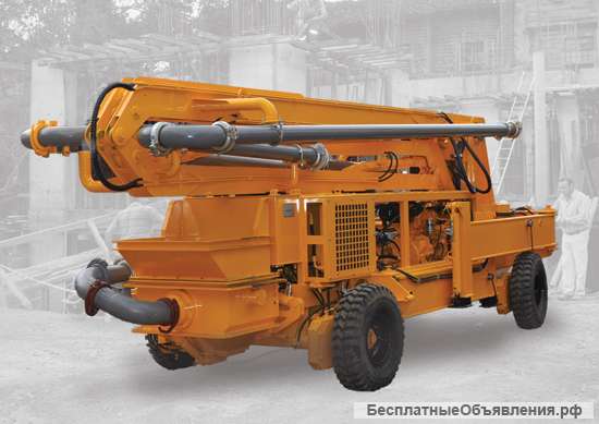 Самоходный бетононасос со стрелой