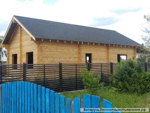 Сборка срубов+фундамент, кровля.и.т.д