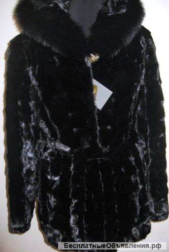 Полушубок из норки (кусочки) новый Греция