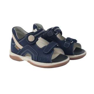 Детская профилактическая обувь MEMO Szafir DRMC 1DA cиний/бежевый