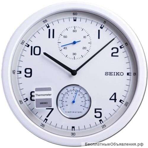Настенные часы с термометром SEIKO QXA542WN