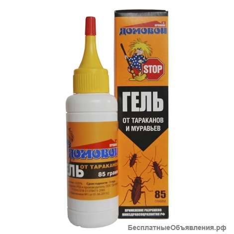 Домовой Прошка гель от тараканов и муравьев 85м