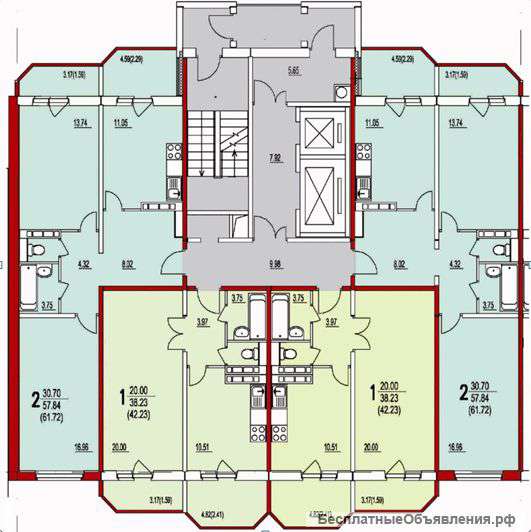 2 комнатная квартира