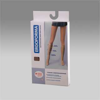 Гольфы женские компрессионные Ergoforma 321 телесные