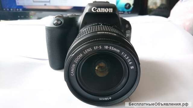 Фотоаппарат Canon EOS 200D зеркальный