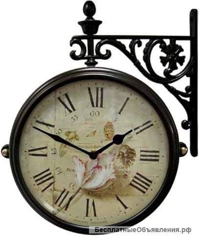 Настенные двусторонние часы B&amp; S М 195 BR-F9