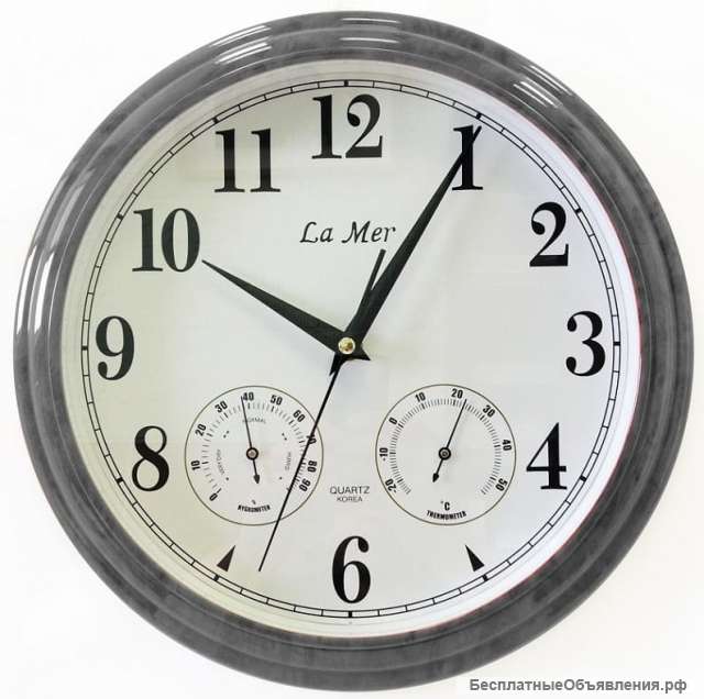 Настенные часы LA MER GD115silver