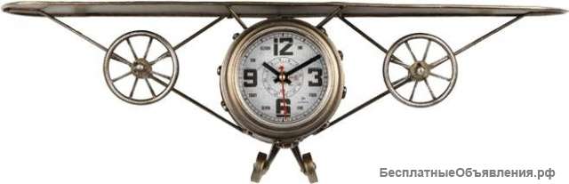Оригинальные настенные часы-самолет Lowell 21468G