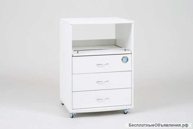 Тумба для педикюра с УФ-модулем Евромедсервис Italika (белая)