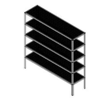 Открытый стеллаж для обуви