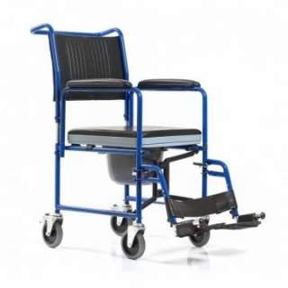 Кресло-каталка Мега-Оптим FS692-45 с санитарным устройством (синяя рама)