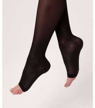 Чулки унисекс с открытым носком Ergoforma EU 216 (18-21 мм.рт.ст.) черные