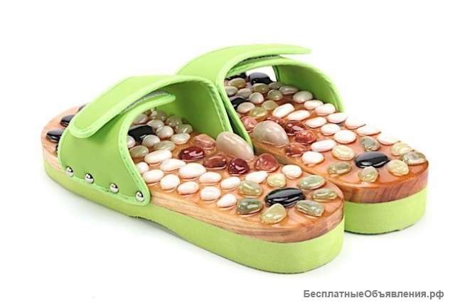 Массажные тапочки Casada Step-Stones (размер L) зеленый