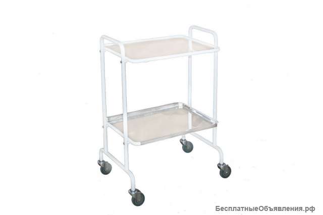 Столик медицинский Belberg sm-5 (2 полки стекло)